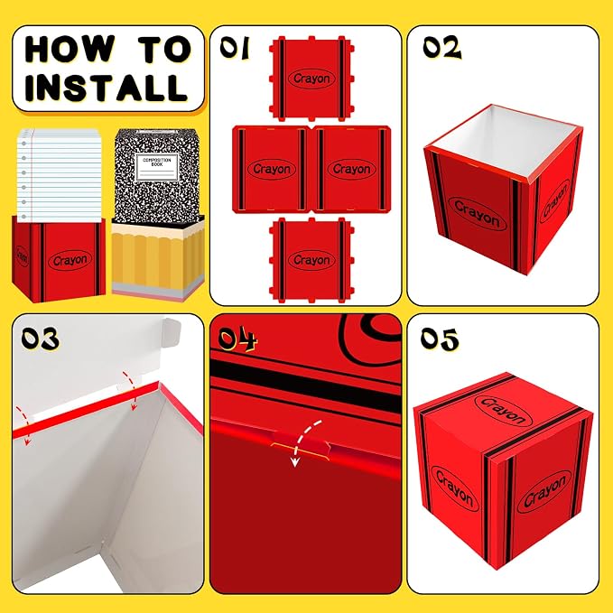 Back to School Balloon Boxes Decoration - Image 5