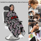 Custom Barber Cape for Men Personalized Professional Hair Cutting Cape with Text for Home Salon Barbershop