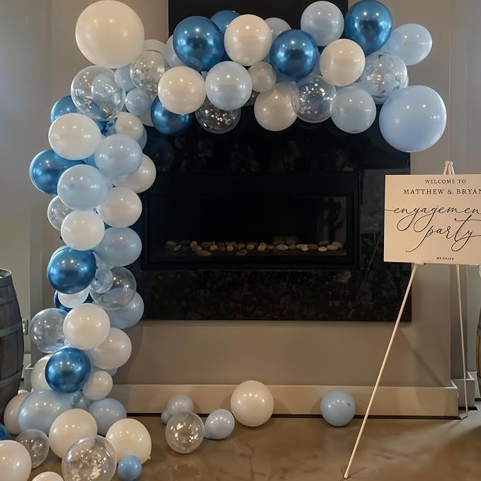 Blue Silver Balloon - Image 6