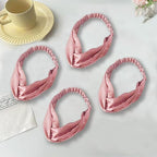 4PACK Womens Silk Headband Satin Headbands Silky Hairband Wide Head Bands Hair Wrap Fashion Hairbands Accessories