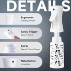 Spray Bottle for Hair (6.8OZ /200ML) Continuous Ultra Fine Mist Sprayer for Hair, Salons, Barber, Plants, Skin Care, Cleaning (Salon,1 Pack)