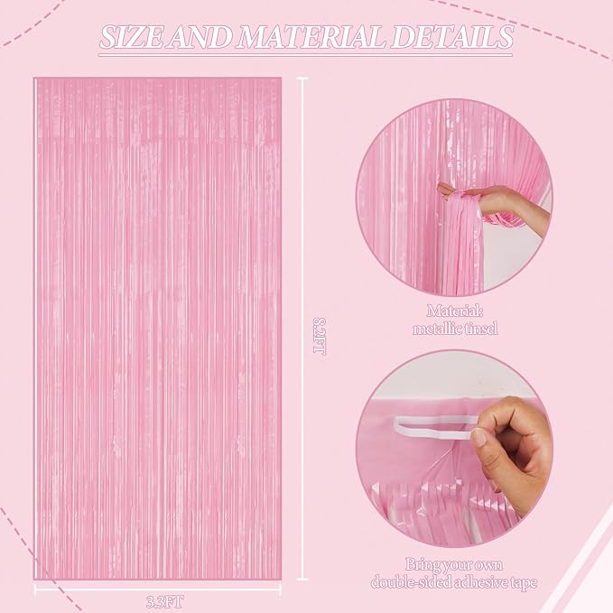 DECOCKRAT 3 Pack Foil Fringe Backdrop - Image 3