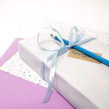 Light Blue Ribbon 1/4 Inches 36 Yards Satin Roll Perfect - Image 2