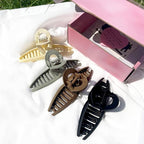 Big Hair Claw Clips Large Matte Butterfly Hair Clips 5.1" Oversize Hair Clip for Long Thick Hair Barrette Accessories for Women's and Girl's 4 PCS