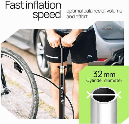 Bike Pump Floor, Advanced Bike Tire Inflator, Bicycle Hand Air Pump - Image 6