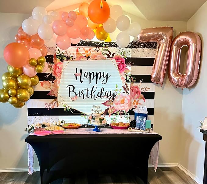 9 Balloon Numbers Party Decorations, 40In Rose Gold Balloons - Image 4