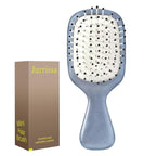 Mini Hair Bursh for Women Men and Kids, Protable Travel Size Hair Brush for Pockets Purses, Mini Detangler Brush for All Hair Types, Small Paddle Brush for Detangling (Blue)
