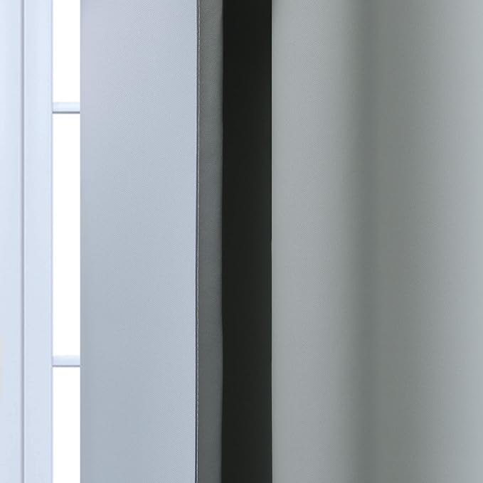 Yakamok Ombre Curtains Grey and Greyish White - Image 7