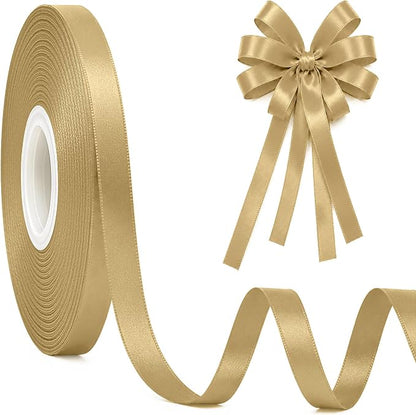 3/8In 30Yards Thin Gold Ribbon for Gift Flower Bouquet Graduation Christmas | by Fullive