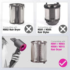 Inner Filter Mesh Compatible with Dyson Supersonic Hair Dryer HD01 HD03 HD08 Models, Metal Build-in Net Mesh Strainer Cover Attachments Part