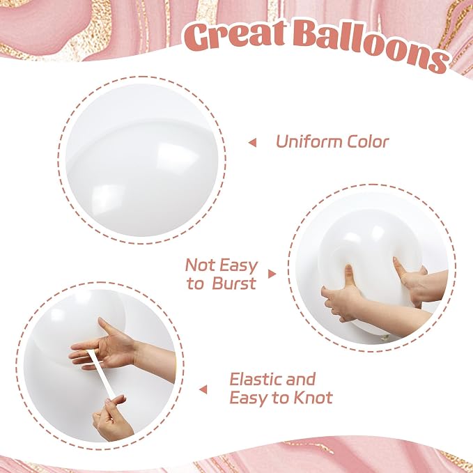60pcs Rose Gold Balloons 12inch - Image 3