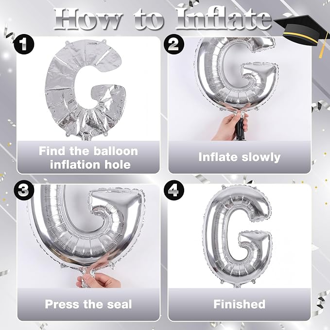 Capoda 148 Pcs Black and Silver Balloon Garland Arch Kit Modern Party Birthday - Image 4