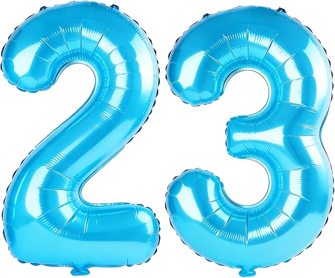 40 Inch Number 23 Balloons for 23rd Birthday Party Decorations, 0-100 Jewelry by FOBELEC