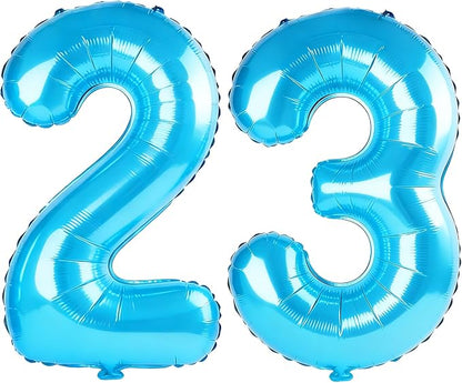 40 Inch Number 23 Balloons for 23rd Birthday Party Decorations, 0-100 Jewelry by FOBELEC