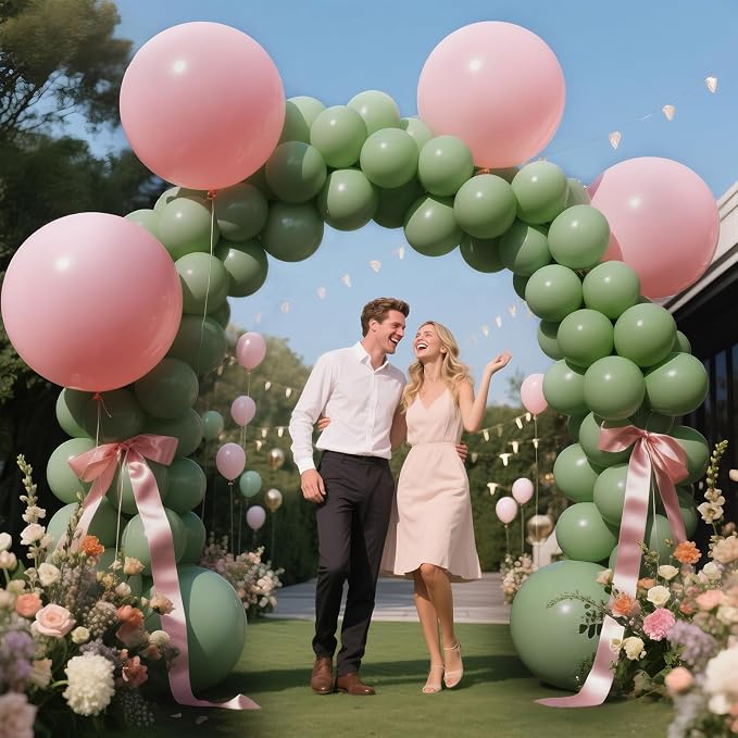 Sage Green Balloon Arch Kit 111Pcs 18 12 5 Inch Latex Party Balloons Garland - Image 7