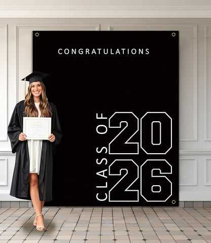 Class of 2026 Graduation Banner 5X6feet by ATFUNSHOP