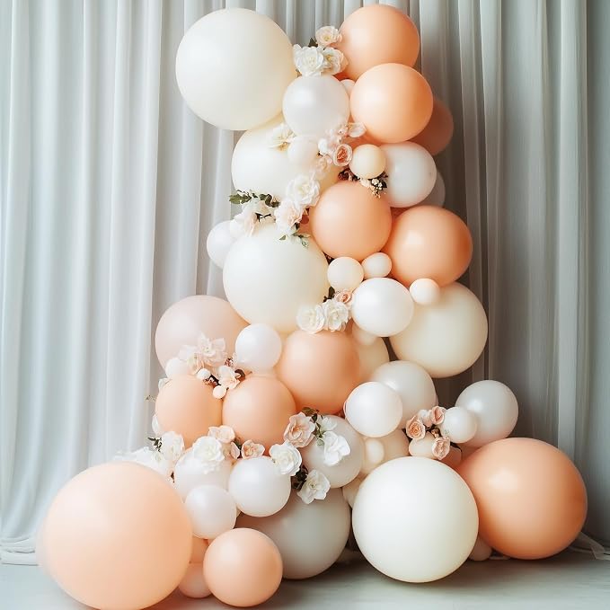 RUBFAC Nude Balloons Different Sizes 18 12 10 5 Inch Boho Balloons 129pcs | - Image 6
