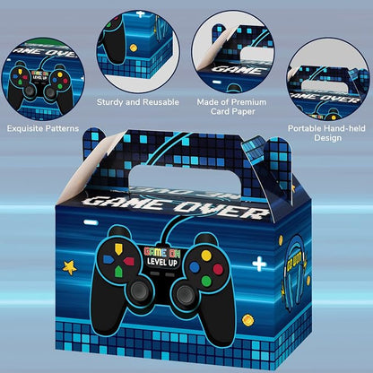 Tevxj 12 Pcs Video Game Bags Gamer Party Favors Treat Gift Boxes Gamer Candy - Image 4