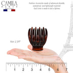Camila Paris MP422 French Hair Clip for Women, Hair Side Clips, 2.5 Inch Girls Hair Claw Clips Jaw Fashion Durable Styling Hair Accessories for Women, Strong Hold No Slip Grip, Made in France