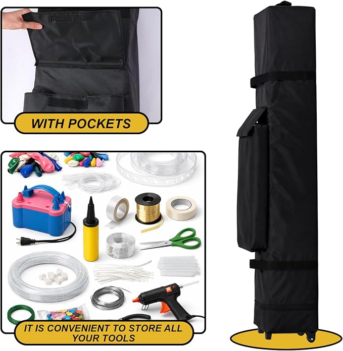 Abbylike 62 x 9 Inch Balloon Arch Frame Storage Bag - Image 5
