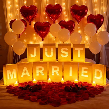 Just Married Light Up Letters, Include Light up Letters, by Peledic