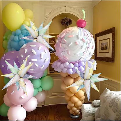 4pcs Sweet Candy Balloons Macaron Candy Balloon Explosion Star - Image 3