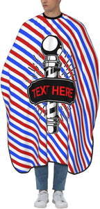 Custom Barber Cape for Men Personalized Professional Hair Cutting Cape with Text for Home Salon Barbershop