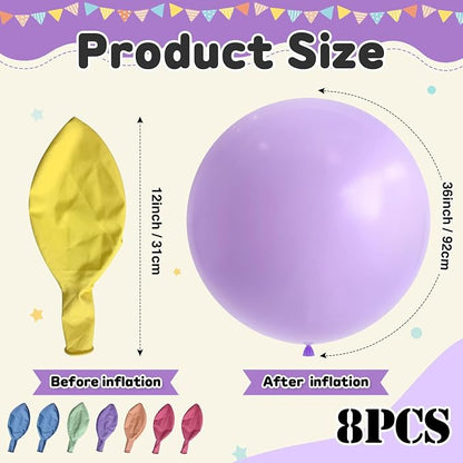 Pastel Colorful Balloons 36 Inch - Image 2