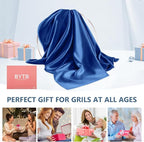 Silk Pillow Cases Queen Size 100% Mulberry Silk Pillowcase for Hair and Skin 22 Momme Both Side Grade 6A Silk Cooling Soft Breathable 20 x 30 Inches with Hidden Zipper 1PC, Royal Blue