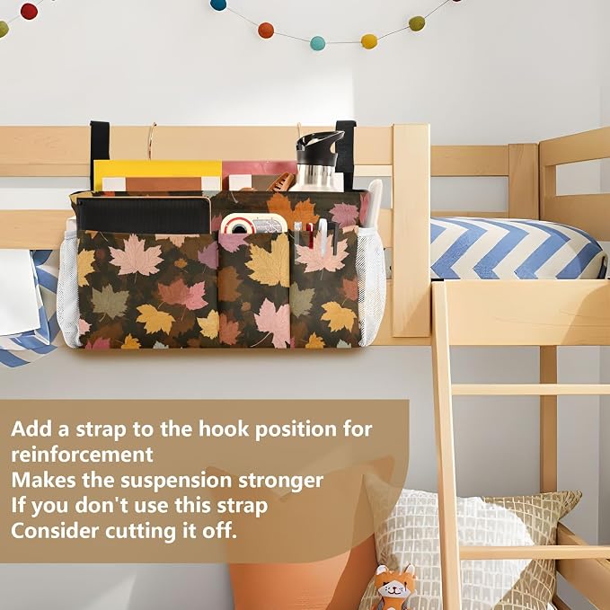 Bedside Caddy Hanging Bunk Bed Caddy Bed Organizer Hanging Pocket - Image 6