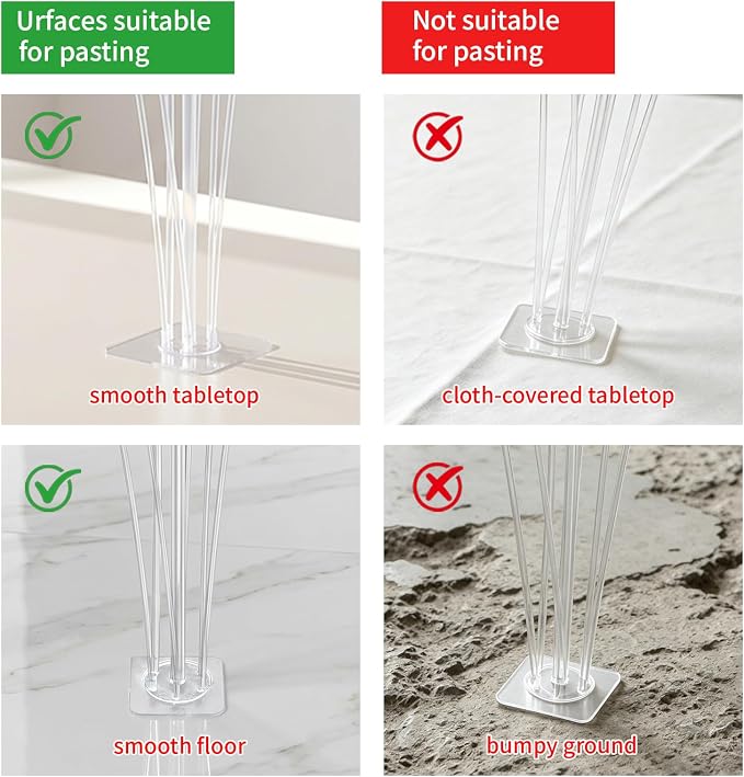 Balloon Stand Kit, 4 Pack Table & Floor Balloon Arch Stands - Image 2