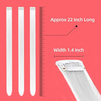White Hair Extensions Clip in, 22 Inch 10 Pcs Long Straight Colored, for Kids Girls Women Highlights Party, Synthetic
