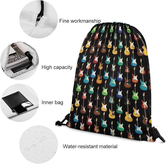 Beam Backpack Large Capacity Drawstring Sack Waterproof Sackpack - Image 4