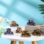 WILLBOND 6 Pieces Medium Hair Claw Clips for Thin Hair 2.6 Inch Tortoise Shell Clip Banana Jaw Hairpin French Style Barrettes Head Accessories for Women Girls(Fresh Pattern)