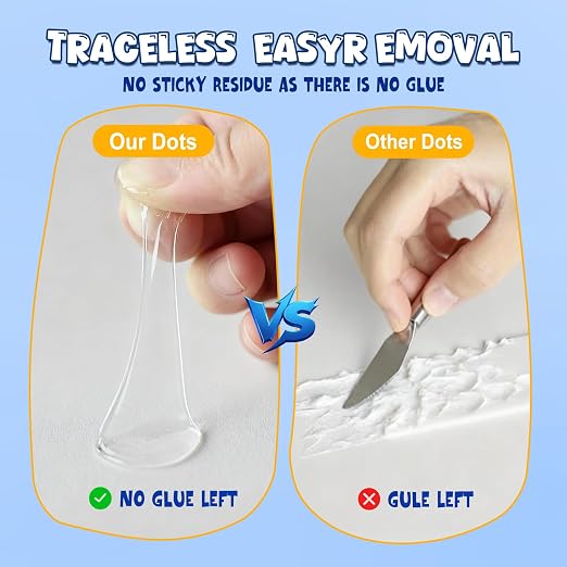 300Pcs Double Sided Adhesive Sticky Dots, Glue Clear Dots, Removable Mounting - Image 2