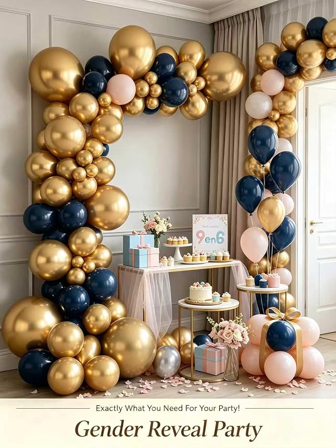 Gold Balloons 125 Pcs Gold Balloons Different Sizes 18 Inch 12 Inch 10 Inch 5 - Image 6