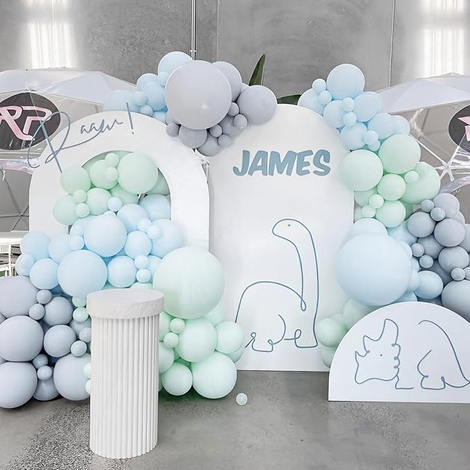Voircoloria 90pcs Mint Green Balloons Garland Arch Kit, 18 12 10 5 Inch | - Image 4