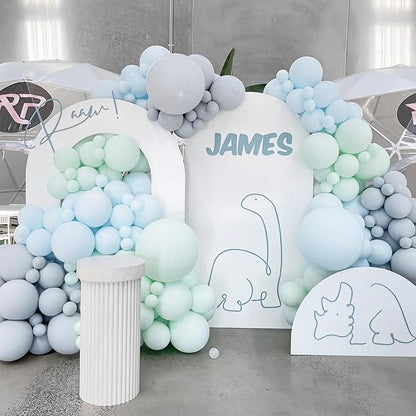 Voircoloria 90pcs Mint Green Balloons Garland Arch Kit, 18 12 10 5 Inch | - Image 4