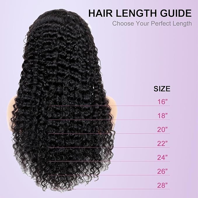 210% Density 13x6 Full Lace Frontal Wigs Human Hair 12A Deep Wave Brazilian Virgin Human Hair Pre Plucked HD Transparent Lace Glueless Wigs 20 Inch