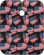 Extra Long Professional Salon Cape, Cool American Flag Apron Haircuting Salon Cape Gown for Hair Cutting Styling