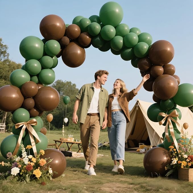 Brown Balloon Arch Kit 111Pcs 18 12 5 Inch Latex Party Balloons Garland - Image 8
