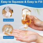 Cosywell Travel Bottles 4pcs 3.4oz Shampoo Containers TSA Approved Leak Proof Flip Cap Squeeze Bottles