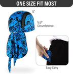 MELASA Do Rag Skull Cap Helmet Liner, Cooling Mesh Bandana Cap, Sweat Dew Rags Head Cover for Men Cycling Motorcycle Running