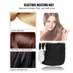 XNX 110V Electric Hair Cap,Hair Care Hat,Home Hair SPA Beauty Cap,Hair Steamer Thermal Heat Cap,Nourishing Hair Hat with 3 Mode Temperature Control Black