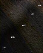 GOO GOO Invisi Edge Tape in Hair Extensions Human Hair, 1B Natural black 20pcs 20inch 50g, Virgin Remy Hair, Seamless Injected Tape, Natural Look