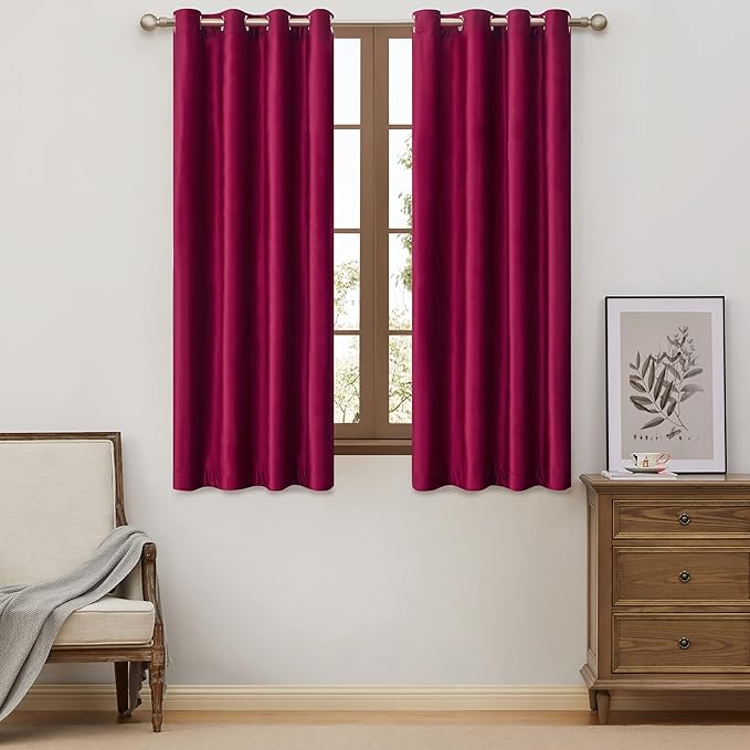 Luxury Ruby Red Velvet Curtain Drapes by ModernShinyVelvetCurtains