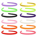 12 Pcs Thin Headband for Women,Skinny Headbands,Thin Hair Bands for Women's Hair,No Headache Headband Pressure Slip Fabric Narrow Gentle,Slim Ouchless,for Girl Head Hairs Accessories (Multicolor)
