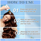 3Pcs Advanced Hair Growth Roll-On Serum, Promotes Growth, Reduces Hair Loss, Nourishes Scalp & Roots with Vitamin E & Natural Oils, For All Hair, Women & Men