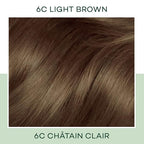 Clairol Natural Instincts Demi-Permanent Hair Dye, 6C Light Brown Hair Color, Pack of 2