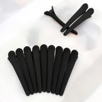 YISSION 12 PCS Hair Clips for Styling Sectioning, 3.1 Inch Matte Alligator No Crease Duck Billed Hair Clips, Hair Barrettes and Styling Accessories for Women Girls Black